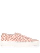 Santoni Geometric Patterned Sneakers - Pink