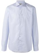 Canali - Plain Shirt - Men - Cotton - 44, Blue, Cotton