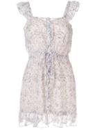 Sir. Tilda Ruffle Silk Mini Dress - Grey