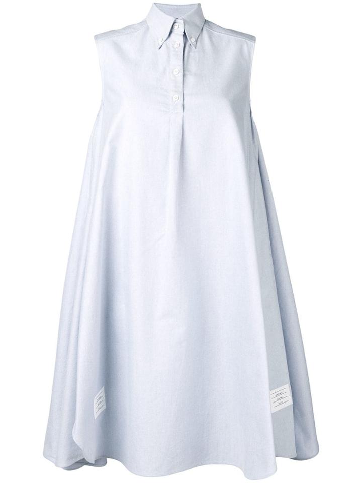 Thom Browne Oxford Oversized Circle Shirtdress - Blue