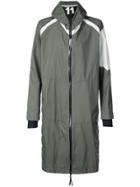 11 By Boris Bidjan Saberi Graphic Print Hooded Coat - Green