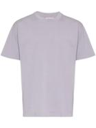 Eytys Smith Logo Printed Crew Neck Tshirt - Pink & Purple