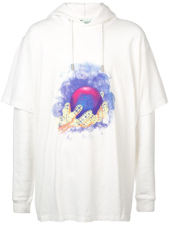 Off-white World Print Hoodie