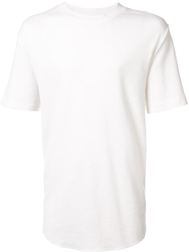321 Round Neck T-shirt, Men's, Size: Large, White, Cotton/polyester