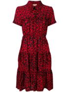 No21 Animal Print Dress - Red