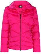 Ea7 Emporio Armani Padded Fitted Jacket - Pink