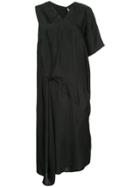 Uma Wang Asymmetric Draped Dress - Black
