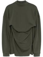 Y / Project Fixed Double Cotton Sweatshirt - Green