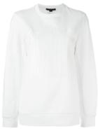 Alexander Wang Welded Barcode Sweatshirt, Women's, Size: Small, White, Cotton