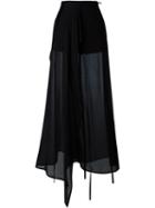Ann Demeulemeester Sheer Wide Leg Trousers