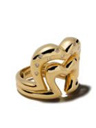 Nevernot 18kt Gold Diamond Heart Shaped Ring - Yellow