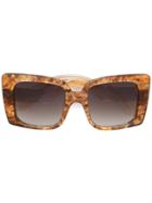 Jacques Marie Mage 'liane' Sunglasses - Brown
