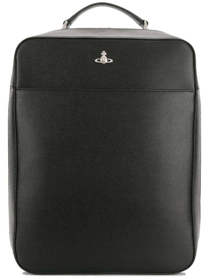 Vivienne Westwood Logo Plaque Backpack - Black