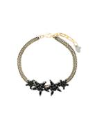 Radà Gemstone Star Embellished Choker Necklace - Metallic