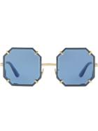 Dolce & Gabbana Eyewear Octagon Sunglasses - Gold