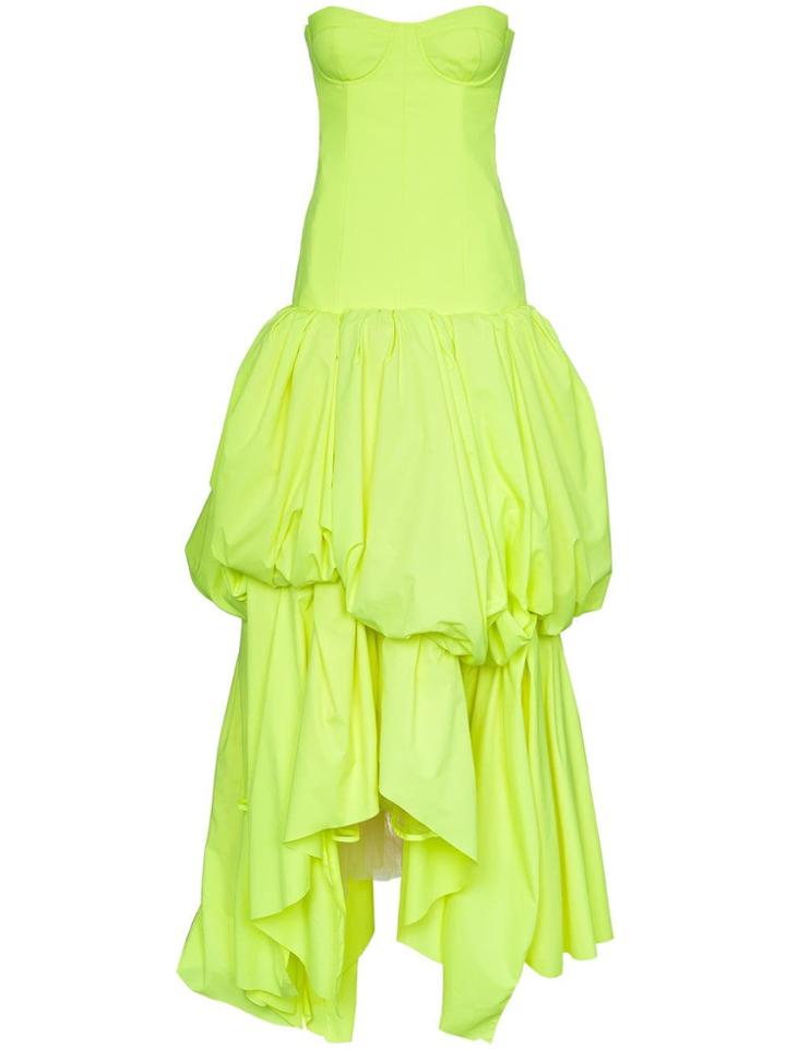 Natasha Zinko Strapless Voluminous Gown - Green