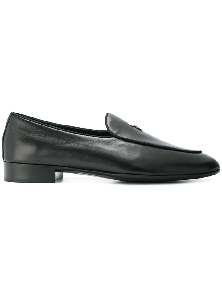 Giuseppe Zanotti Design Lightening Bolt Loafers - Black