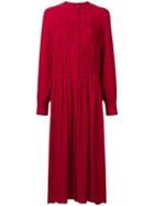 Joseph Long Pleated Dress - Red