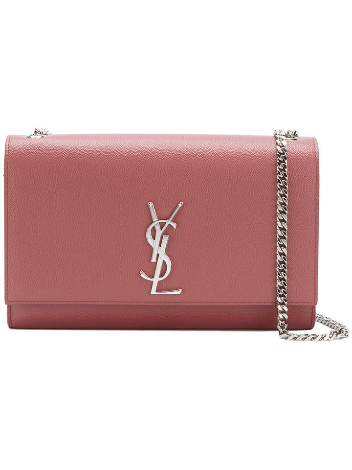 Saint Laurent - Monogram Shoulder Bag - Women - Deer Skin - One Size, Pink/purple, Deer Skin