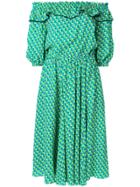 Philosophy Di Lorenzo Serafini Off The Shoulder Ruffle Trim Printed