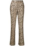 P.a.r.o.s.h. Leopard Tailored Trousers - Neutrals