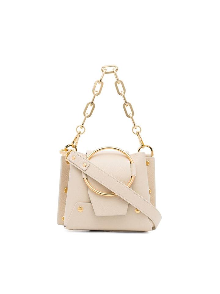 Yuzefi Cream Delila Mini Leather Cross-body Bag - Nude & Neutrals