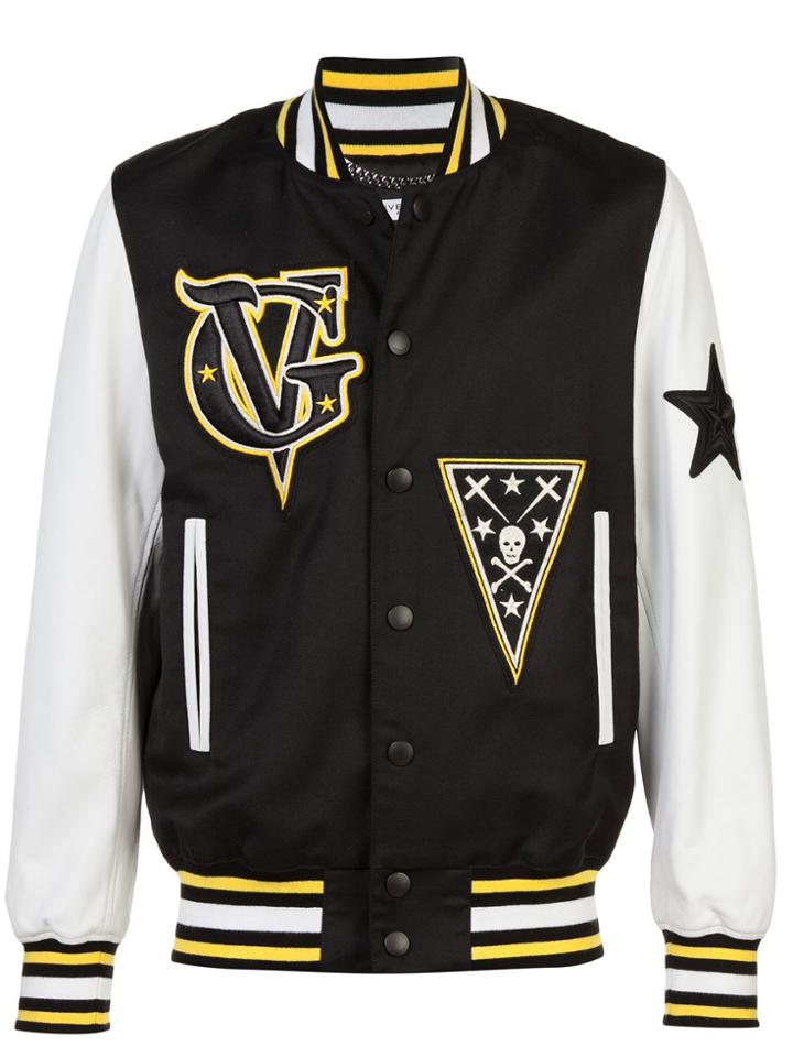 Givenchy Logo Patch Bomber Jacket - Black