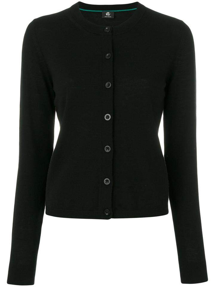 Ps By Paul Smith Round Neck Cardigan - Black