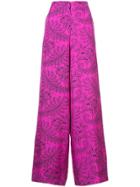 Dvf Diane Von Furstenberg Ullman Print Palazzo Trousers - Pink &