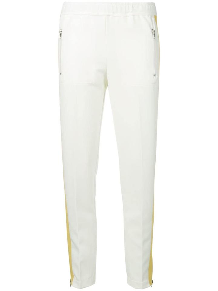 Ermanno Ermanno Side-stripe Fitted Trousers - White