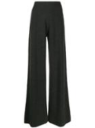 Pringle Of Scotland Flared Knit Trousers - Grey