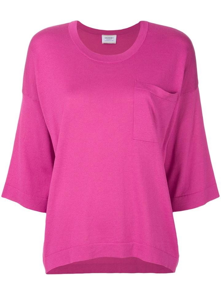 Snobby Sheep Knitted Sweater - Pink & Purple