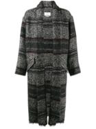 Isabel Marant Étoile Check Print Coat - Black