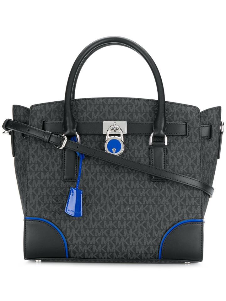 Michael Michael Kors Hamilton Large Logo Tote - Black