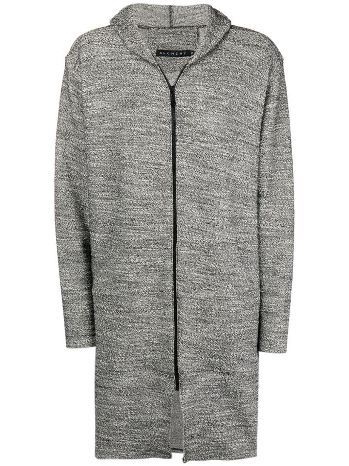 Alchemy Hooded Zipped Jacket - Grey