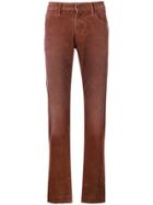 Emporio Armani Straight-legf Trousers - Brown