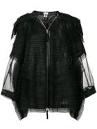 Comme Des Garçons Noir Kei Ninomiya Pleated Tulle Jacket - Black