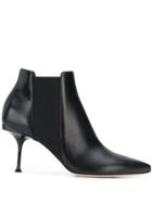 Sergio Rossi Sr Milano Pointed Boots - Black