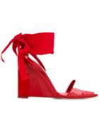 Philosophy Di Lorenzo Serafini High-heeled Wrap Sandals - Red