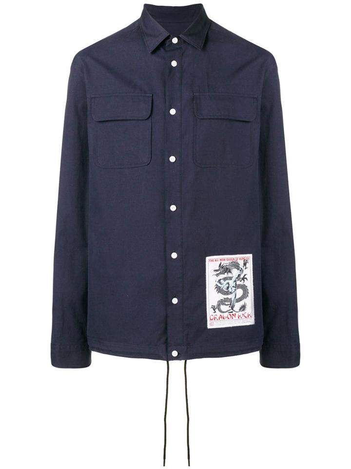 Kenzo Urban Shirt With Drawstring Hem - Blue
