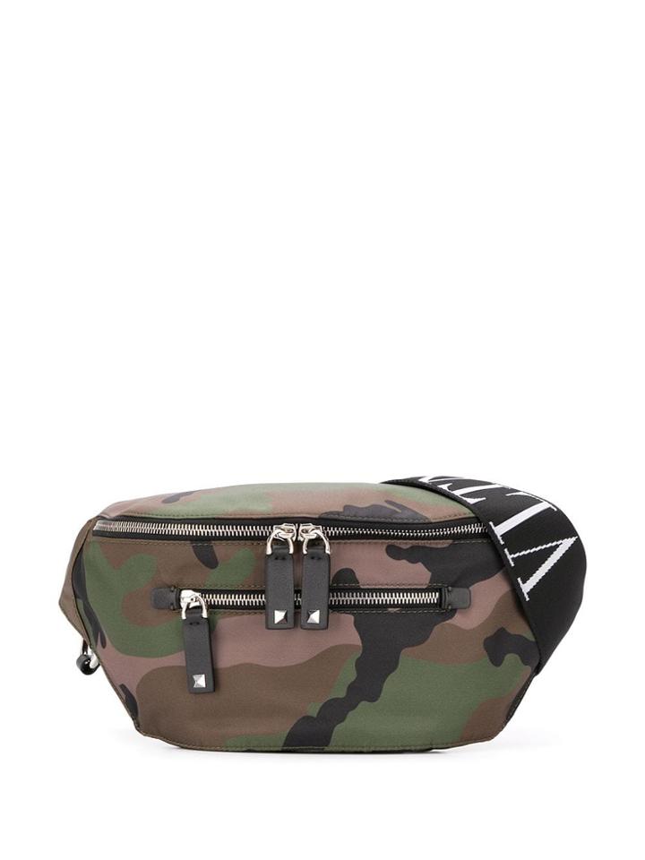 Valentino Valentino Garavani Camouflage Print Belt Bag - Green
