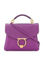 Salvatore Ferragamo Gancini Top-handle Bag - Purple