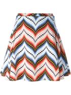 Kenzo Chevron Skirt, Women's, Size: Small, Cotton/spandex/elastane