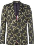 Ps By Paul Smith Heart-chain Pattern Blazer