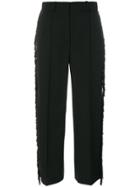 Racil Beaded Cropped Trousers - Black