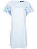Steffen Schraut Ruffled Sleeves Dress - Blue