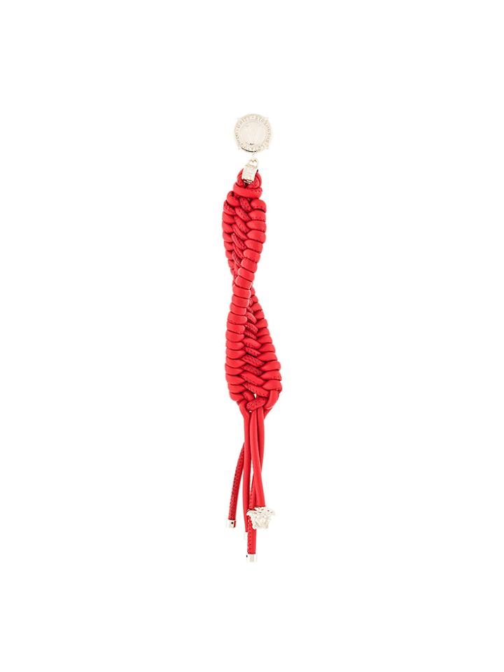 Versace Woven Earring - Red