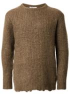 Monkey Time Ribbed Sweater, Men's, Size: Large, Brown, Nylon/polyurethane/mohair/wool