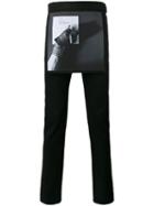 Raf Simons Robert Mapplethorpe Flap Jeans, Men's, Size: 48, Black, Cotton/polyurethane