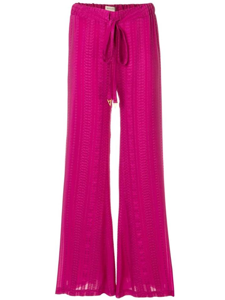 Zeus+dione Alcestes Flared Trousers - Pink